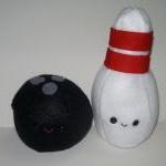 Kawaii Bowling Plushie Set