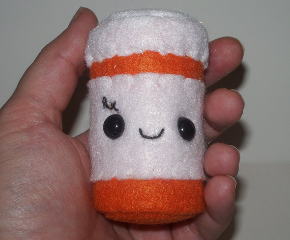Made to Order Kawaii Prescription Bottle Plushie