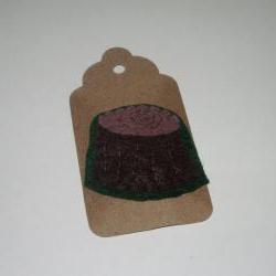 Tree Stump Felt Brooch
