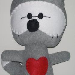 Large Gray Kawaii Raccoon Plushie