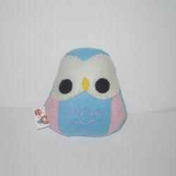 Kawaii Owl Plushie Blue and Pink